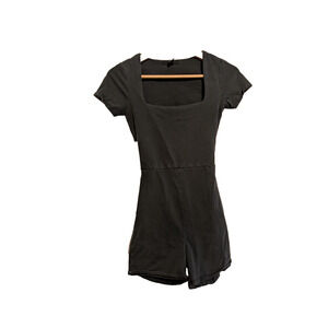 forever 21‎ tight romper black open back size S